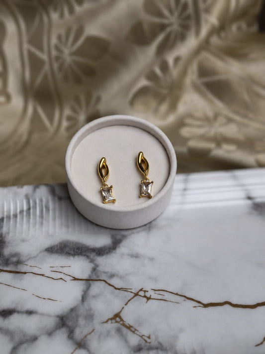 Baguette Drop Earrings