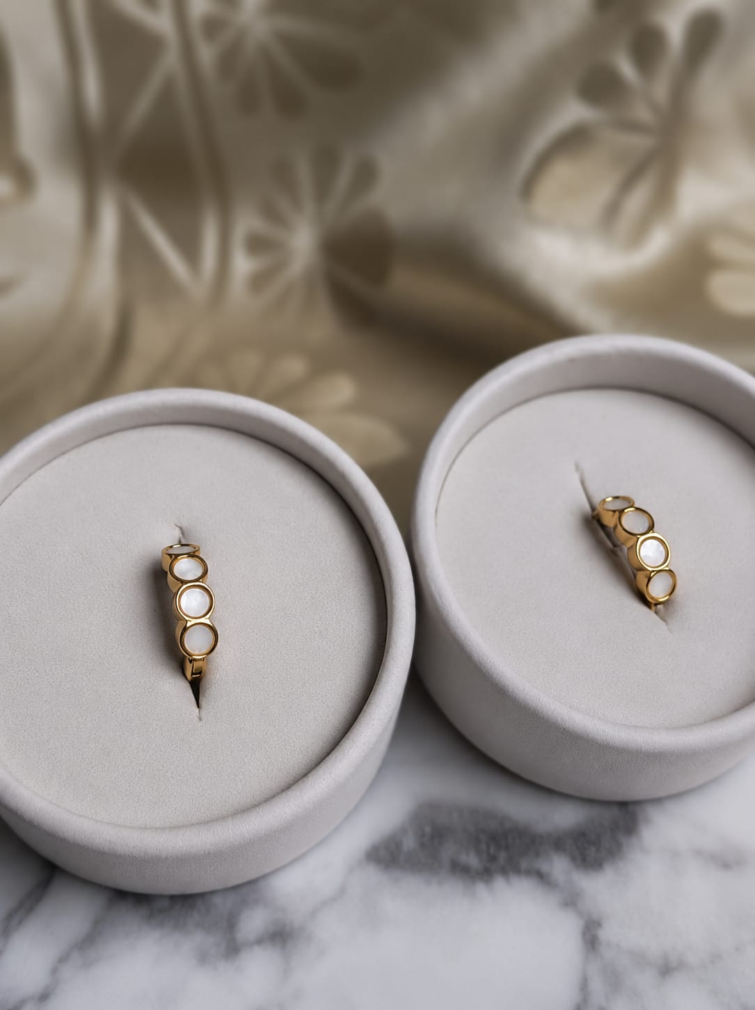 Pearl Huggie Earrings