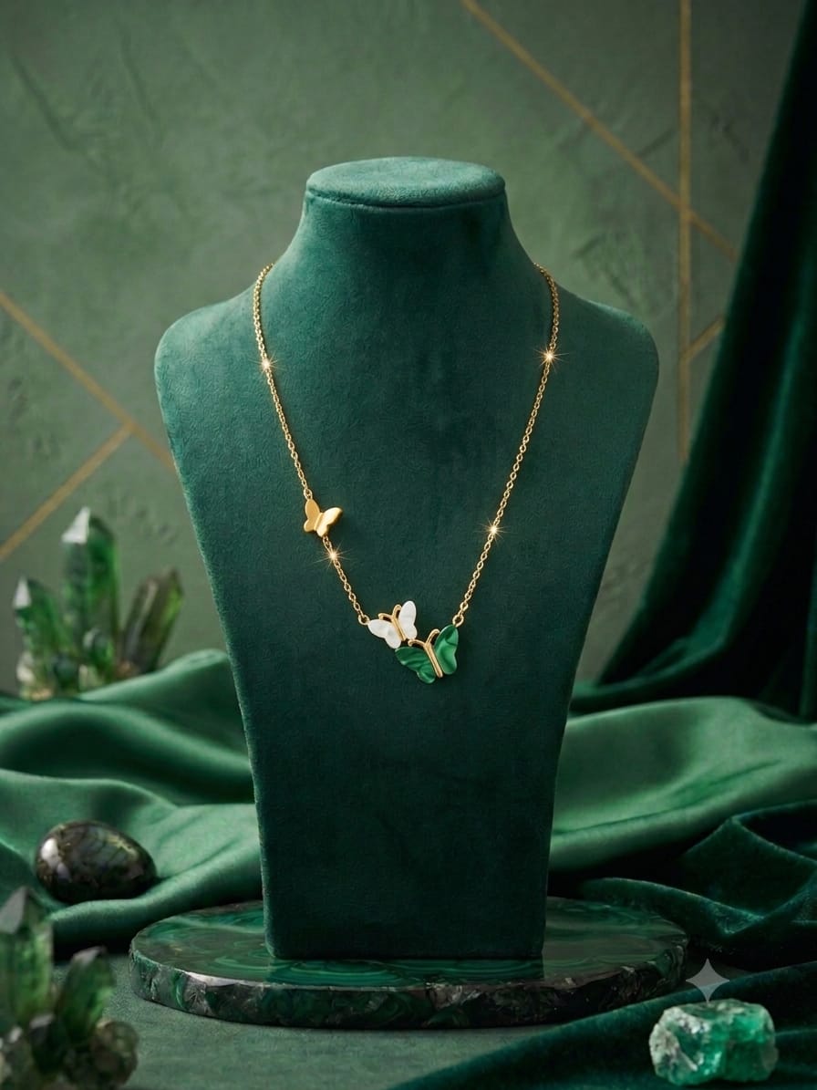 Gold Butterfly Pendant Necklace
