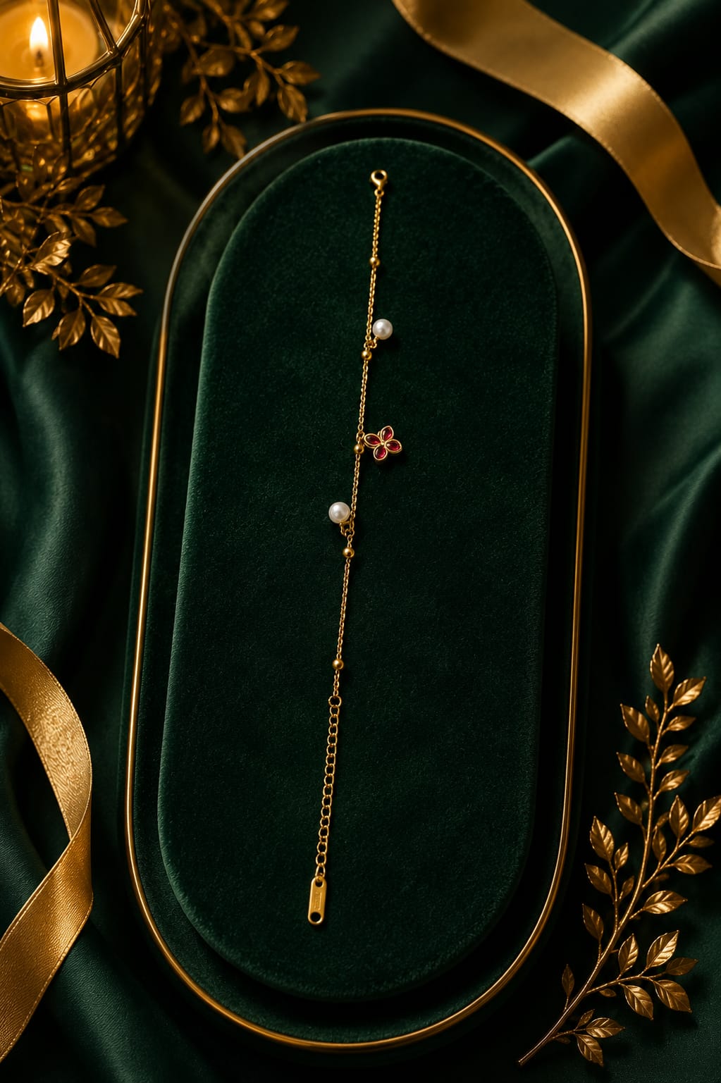 Flower Charm Bracelet