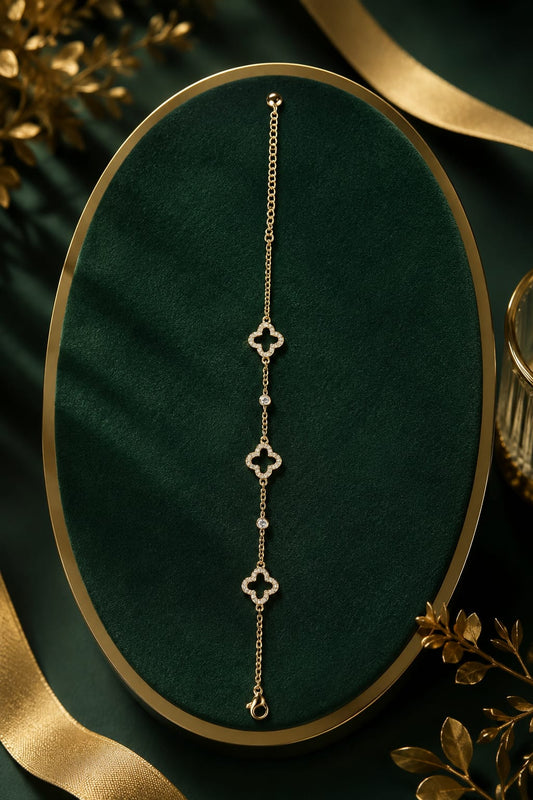 Clover Stone Bracelet