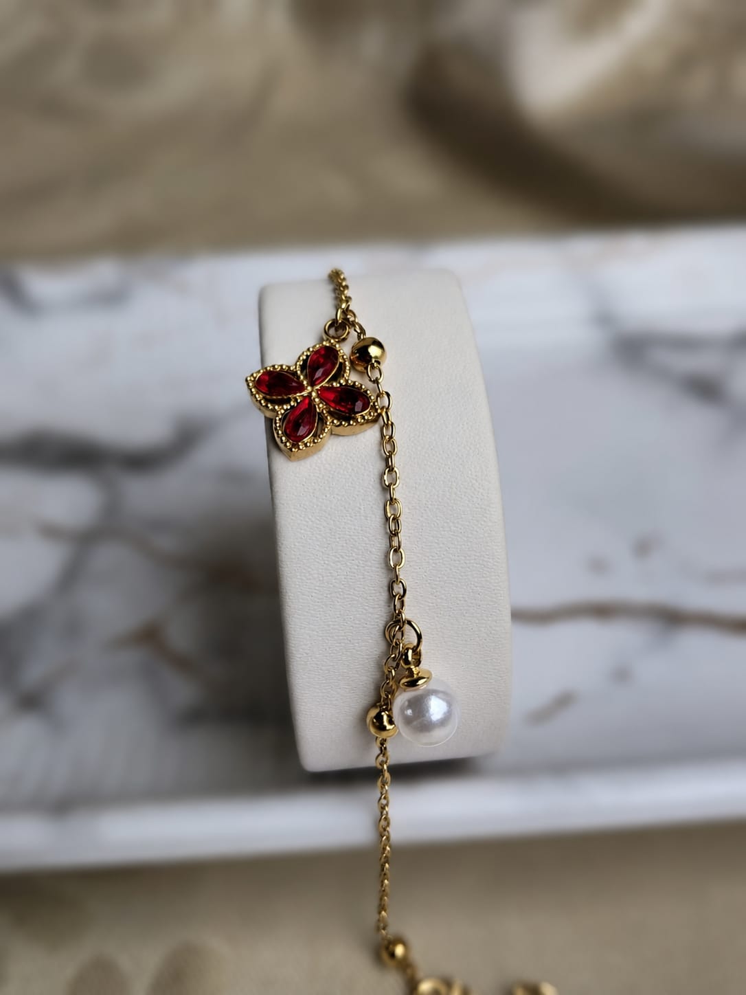 Flower Charm Bracelet